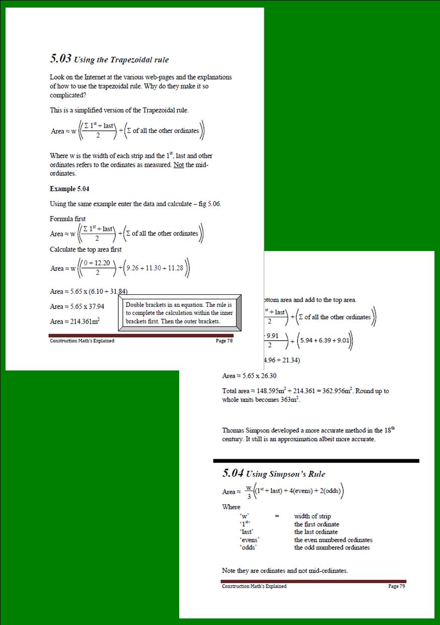 Construction Math's Explained sample page 3