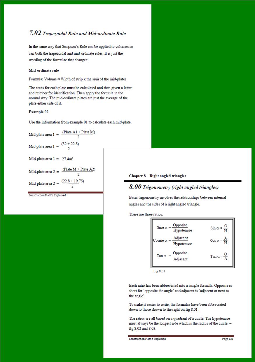 Construction Math's Explained sample page 6