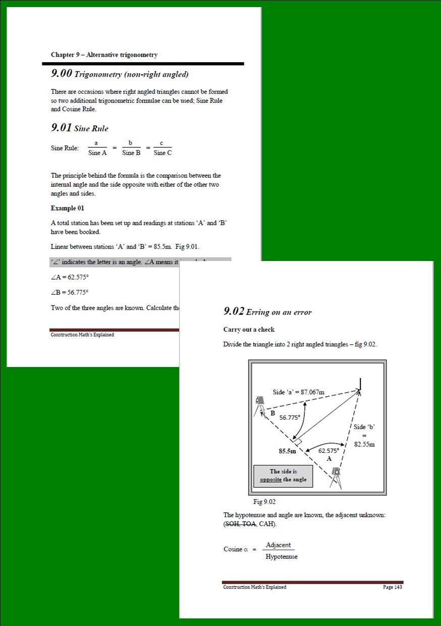 Construction Math's Explained sample page 8