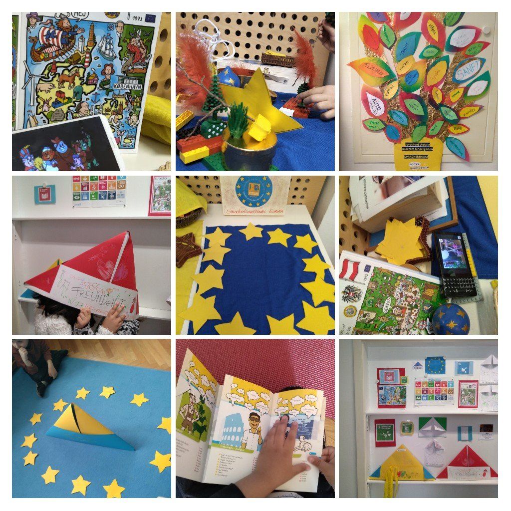 EUROPA im Kindergarten bei Tatjana Christelbauer IkuBi2030, Europäscher Tag der Sprachen