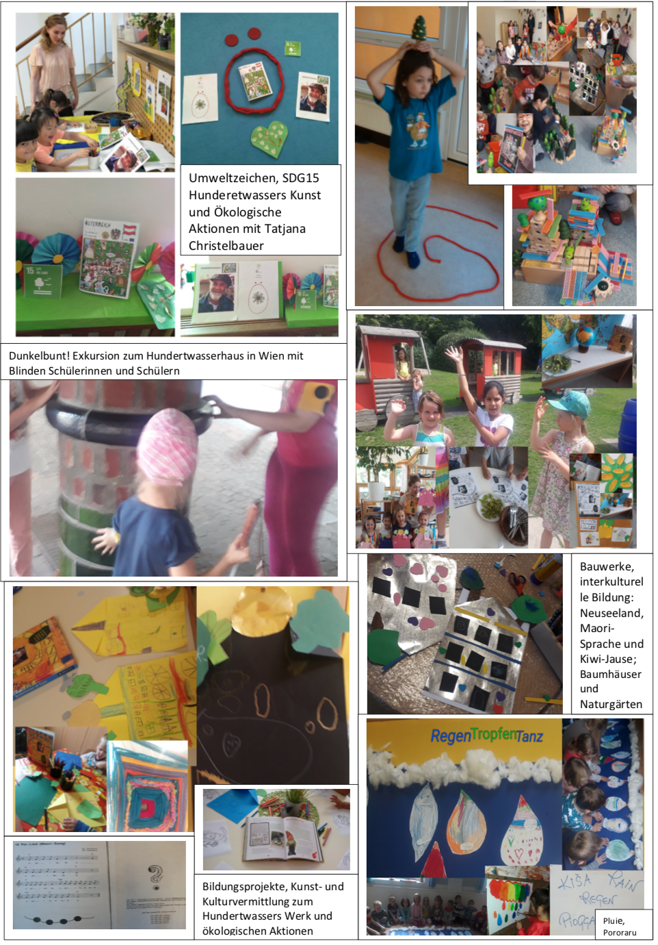 Dunkelbunt, Vermittlung: Hundertwasser´s Kunst, Tatjana Christelbauer Dunkelbunt, Vermittlung: Hundertwasser´s Kunst, Tatjana Christelbauer