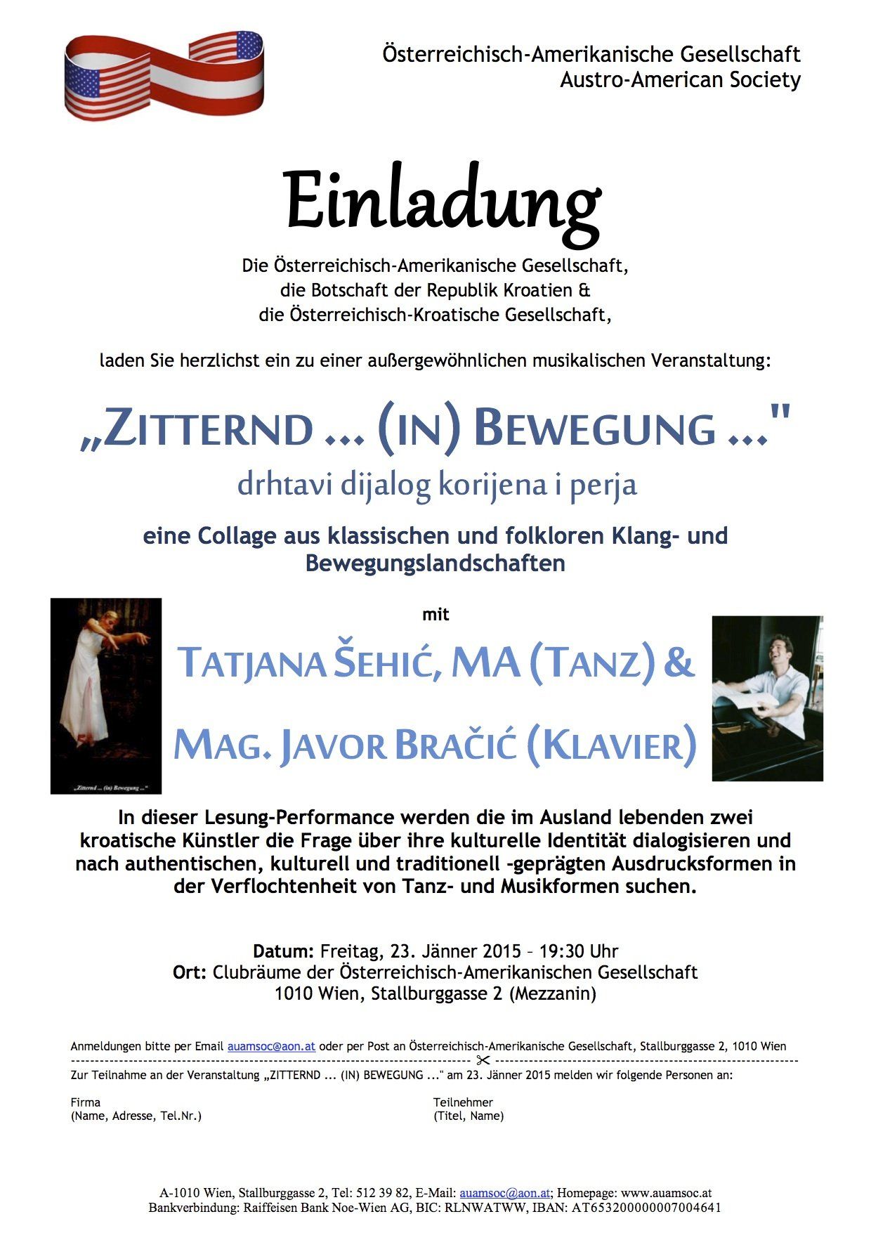 Tatjana Christelbauer, Austrian-American society Vienna, Javor Bracic, Plesna umjetnost i diplomacija, narativni identitet, kulturna diplomacija, kulturdiplomatie, cultural diplomacy