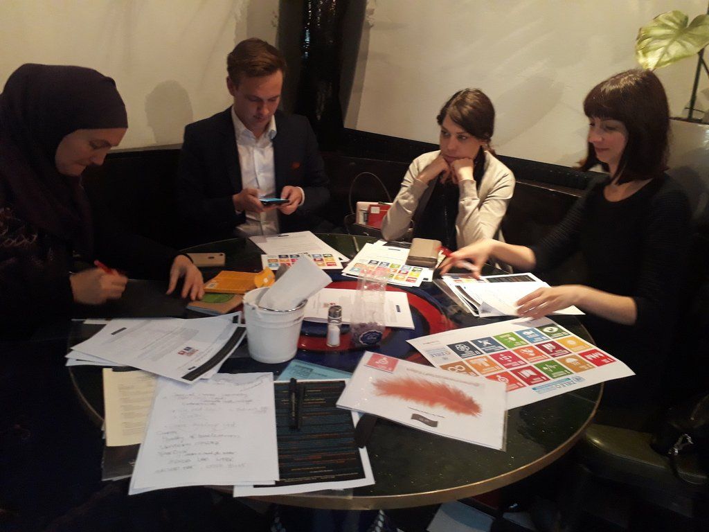 ArtImpact2030-Manifesto, initiative and workshop with participants by Tatjana Christelbauer at the Kunst Haus Wien