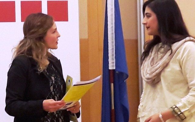 Tatjana Christelbauer with delegation from the Pakistan Embassy to Austria,  Vienna Diplomatic Academy ACD-Agency for Cultural Diplomacy 1st Anniversary