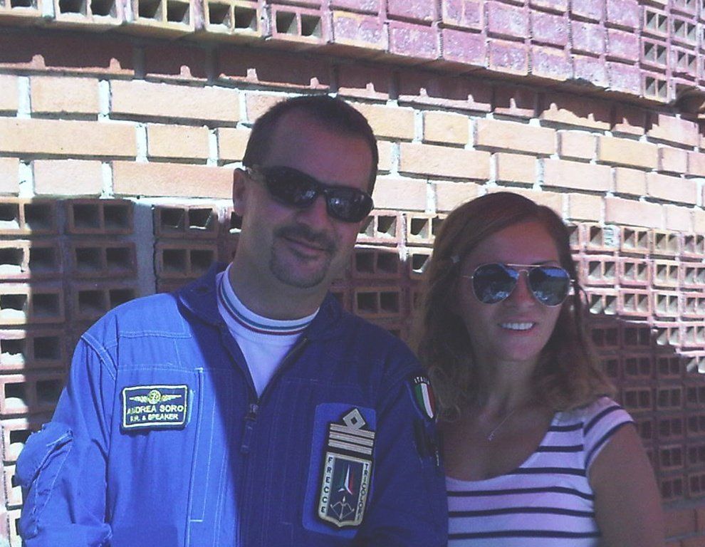 in Talk mit Maj. Andrea Soro, Frcce Tricolori, Lugano