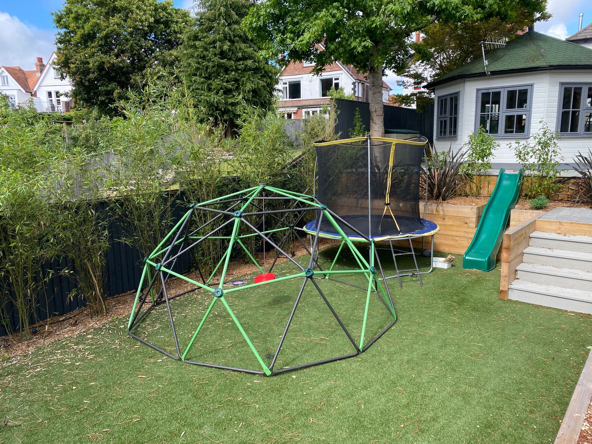 Climbing frame in Parkstone garden