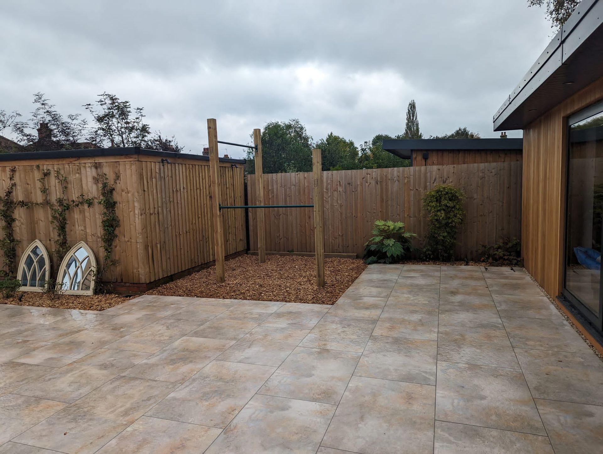 Garden exercise area in Wimborne, Dorset