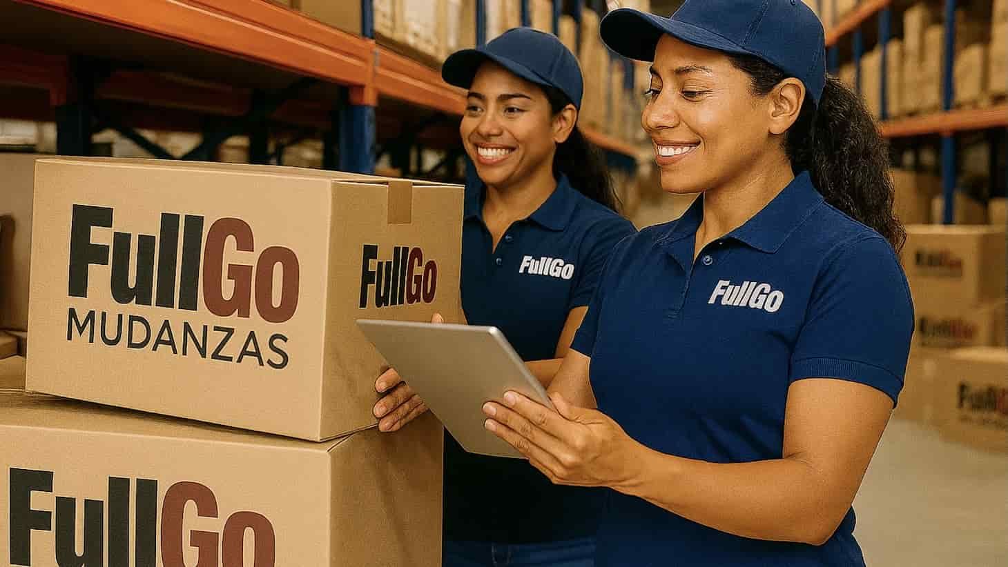 Cajas de mudanza perfectamente etiquetadas por habitaciones, método profesional de embalaje