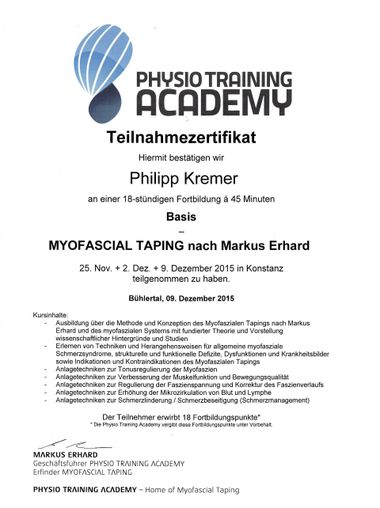 Philipp Kremer - Myofascial Taping