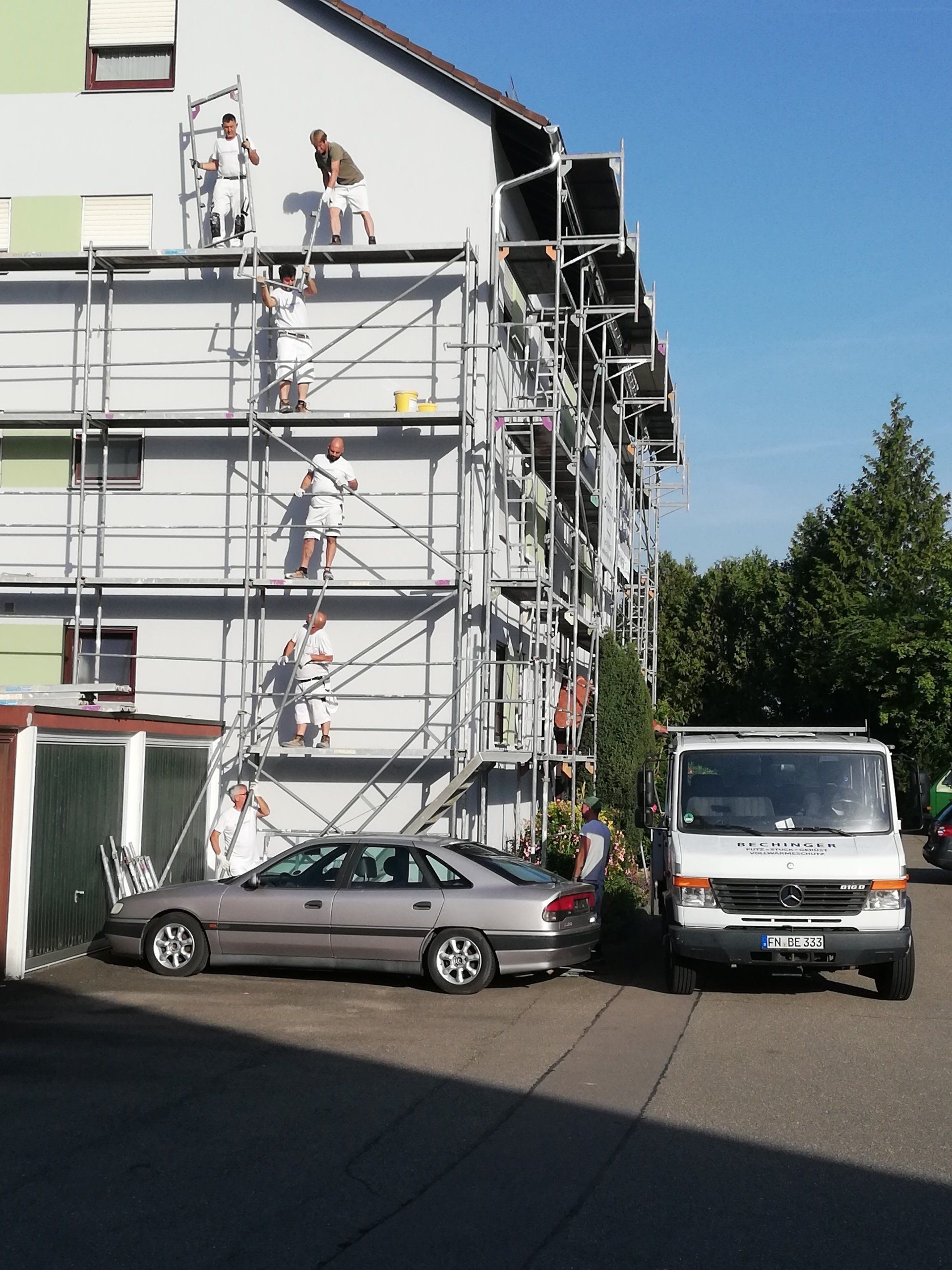 Gerüstabbau Fassadensanierung