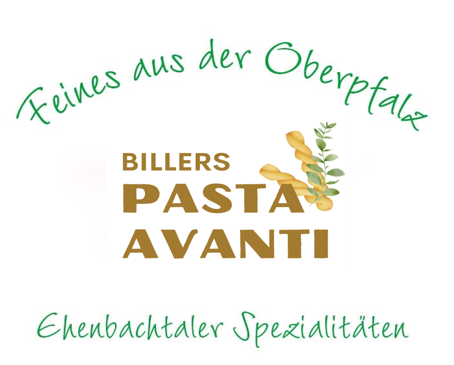 Erich Biller, ehenbachtal.de, Pasta Avanti Logo Erich Biller, Ehenbachtal.de, feines aus der Oberpfalz, Bio,, Nudel, Öl, Pfannenbrot, Pfannkuchen, Muffin, Magenrebell