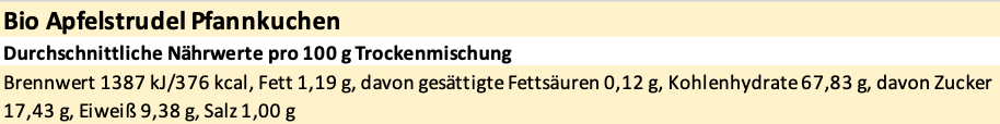 Erich Biller, Ehenbachtal.de, Bio Pfannkuchen Teig Mix, Teigmischung, Apfelstrudel, vegan Erich Biller, Ehenbachtal.de, Bio Pfannkuchen Teig Mix, Teigmischung, Apfelstrudel, vegan, Gewürzmischung, Dipp, Sirup, BB Cup, Sirup, Pfannenbrot, Muffin, Magenrebell