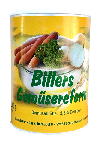 Erich Biller, ehenbachtal.de, Billers Gemüsereform, Gemüsebrühe, Magenrebell, Pasta Avanti, Bio, Pfannenbrot, Speiseöl