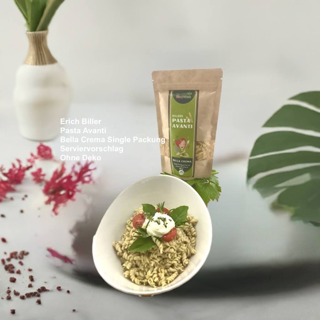 Erich Biller, ehenbachtal.de, Pasta Avanti, Nudel Fertig Gericht, Bella Crema, Bio, Single Erich Biller, ehenbachtal.de, Pasta Avanti, Nudel Fertig Gericht, Bella Crema, Bio, Single, Dipp, Magenrebell, Gewürzmischung, Sirup, Magenrebell, Gemüsereform, Pfannenbrot, Pfannkuchen, Öl