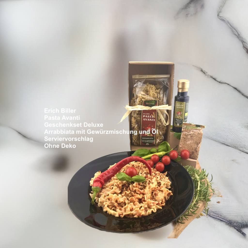 Erich Biller, ehenbachtal.de, Bio, Pasta Avanti, Nudel Fertig Gericht, Geschenkset Gewürzmischung Öl, Arrabbiata, Bio Erich Biller, ehenbachtal.de, Bio, Pasta Avanti, Nudel Fertig Gericht, Geschenkset Gewürzmischung Öl, Arrabbiata, Bio, Dipp, BB Cup, Sirup, Curry, Magenrebell, Gemüsereform, Pfannenbrot, Pfannkuchen, Öl,