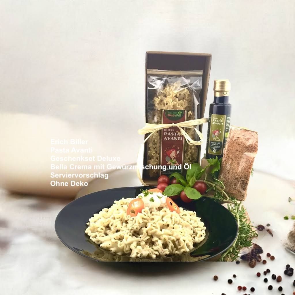 Erich Biller, ehenbachtal.de, Bio, Pasta Avanti, Nudel Fertig Gericht, Geschenkset Gewürzmischung Öl, Bella Crema, Bio Erich Biller, ehenbachtal.de, Bio, Pasta Avanti, Nudel Fertig Gericht, Geschenkset Gewürzmischung Öl, Bella Crema, Bio, Dipp, BB Cup, Sirup, Curry, Magenrebell, Gemüsereform, Pfannenbrot, Pfannkuchen, Öl,