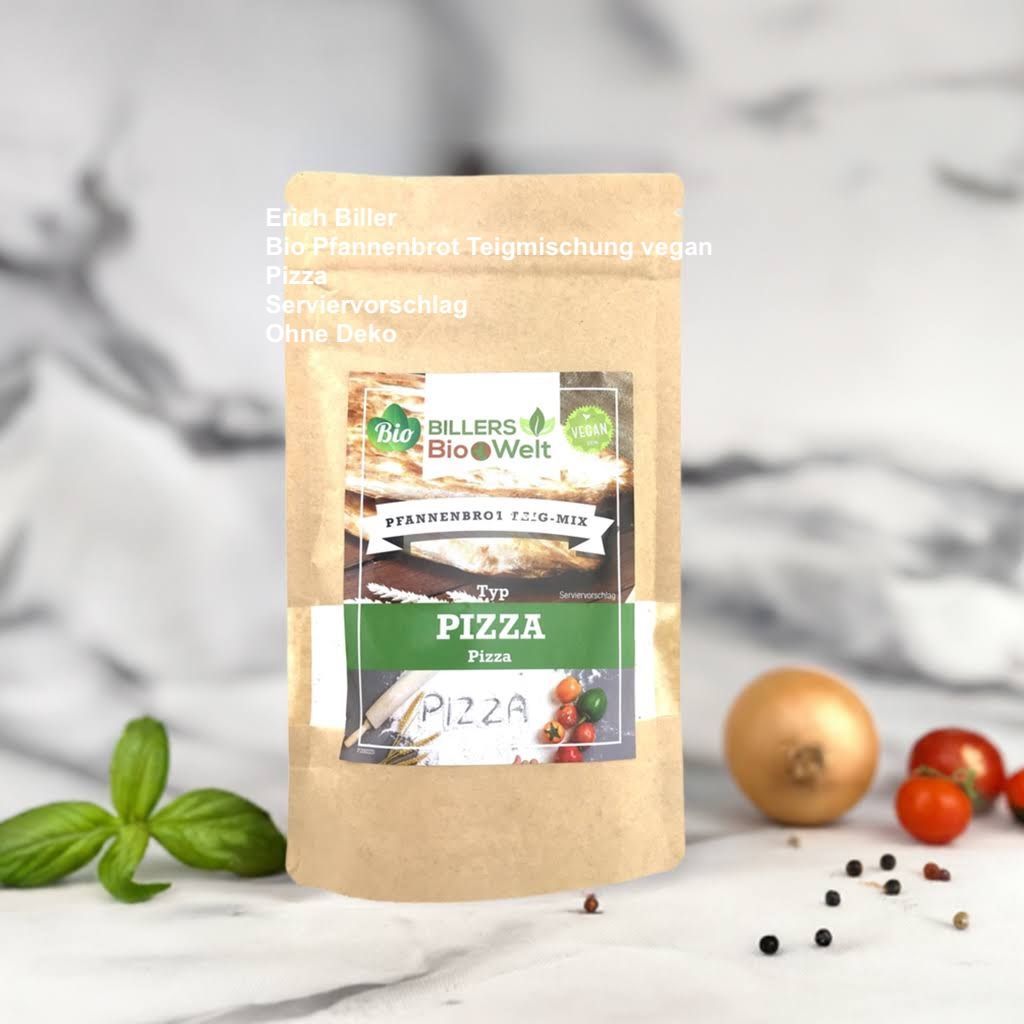 Erich Biller Teig Mix Für Pfannenbrot, ganz einfach selber machen Erich Biller, ehenbachtal.de, Bio, Pfannenbrot Teig Mix, Pizza, Magenrebell, Pasta Avanti, Pfannkuchen, Gemüsereform