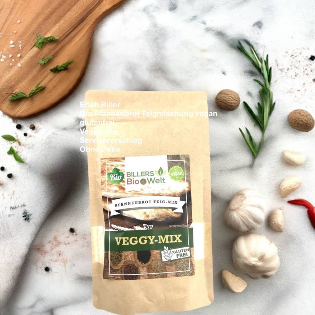 Erich Biller Teig Mix Für Pfannenbrot, ganz einfach selber machen, Veggy Mix, vegan glutenfrei Erich Biller, ehenbachtal.de, Bio, Pfannenbrot Teig Mix, Teigmischung Veggy Mix, vegan, glutenfrei, Gewürzmischung, Dipp, BB Cup, Magenrebell, Pasta Avanti, Pfannkuchen, Gemüsereform