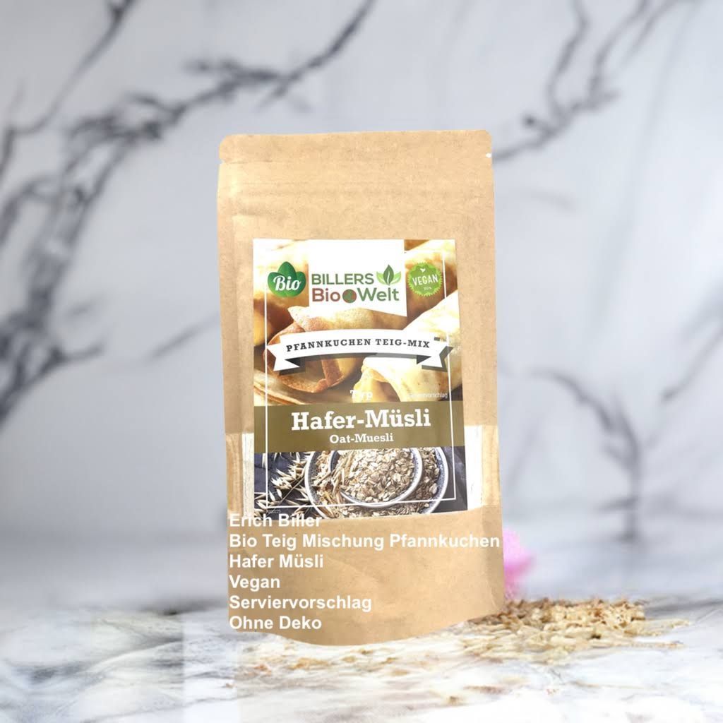 Erich Biller Teig Mix Für Pfannkuchen, ganz einfach selber machen, Hafer Müsli Pfannkuchen, vegan Erich Biller, ehenbachtal.de, Bio, Pfannkuchen Teig Mix, Teigmischung, Hafer Müsli, vegan, Gewürzmischung, Dipp, Sirup, Magenrebell, Pasta Avanti, Pfannenbrot, Gemüsereform