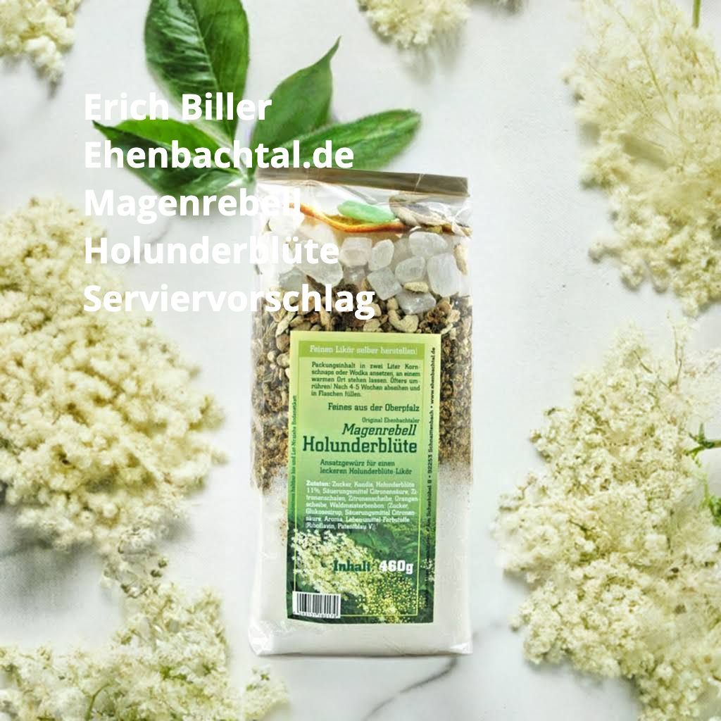 Erich Biller, Ehenbachtal.de, Ansatzmischung, Magenrebell Holunderblüte Erich Biller, Ehenbachtal.de, Ansatzmischung, Magenrebell Holunderblüte, Bio, Dipp, Sirup, Gemüsereform,  Pfannenbrot, Pfannkuchen, Muffin, Gewürzmischung, BB Cup, Pasta Avanti, Curry,