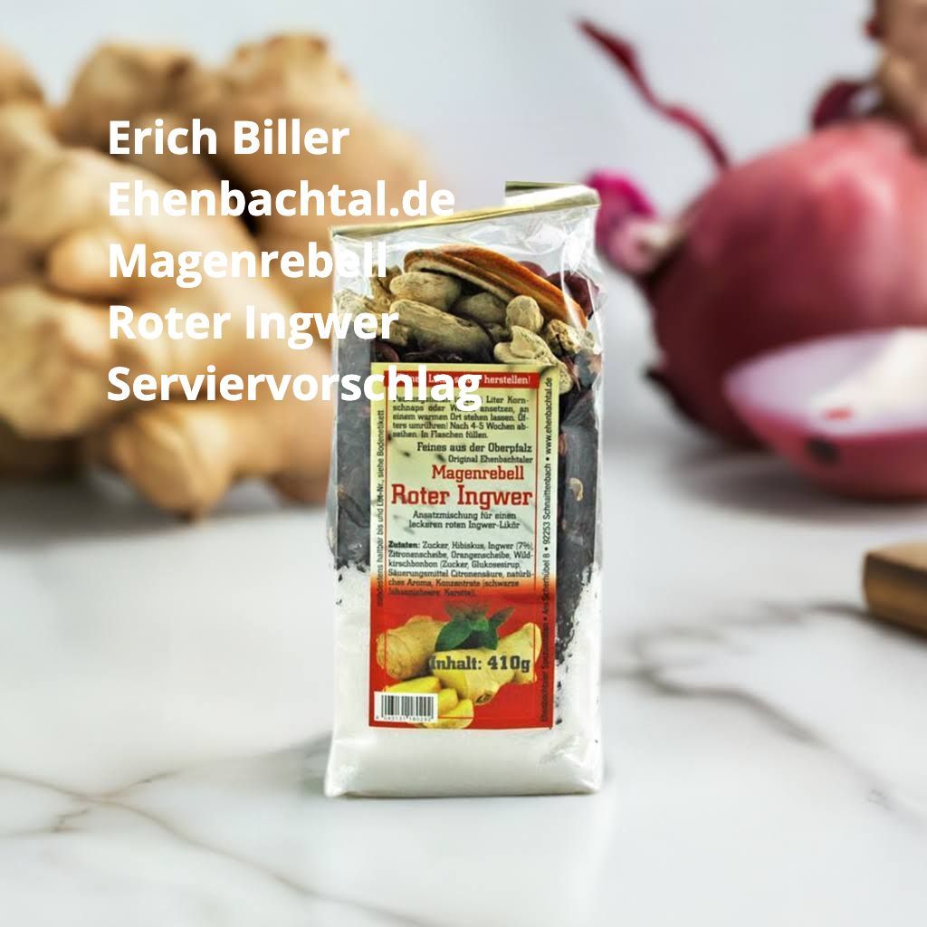 Erich Biller, Ehenbachtal.de, Ansatzmischung, Magenrebell Roter Ingwer Erich Biller, Ehenbachtal.de, Ansatzmischung, Magenrebell Roter Ingwer, Bio, Dipp, Sirup, Gemüsereform, Pfannenbrot, Pfannkuchen, Muffin, Gewürzmischung, BB Cup, Pasta Avanti, Curry,