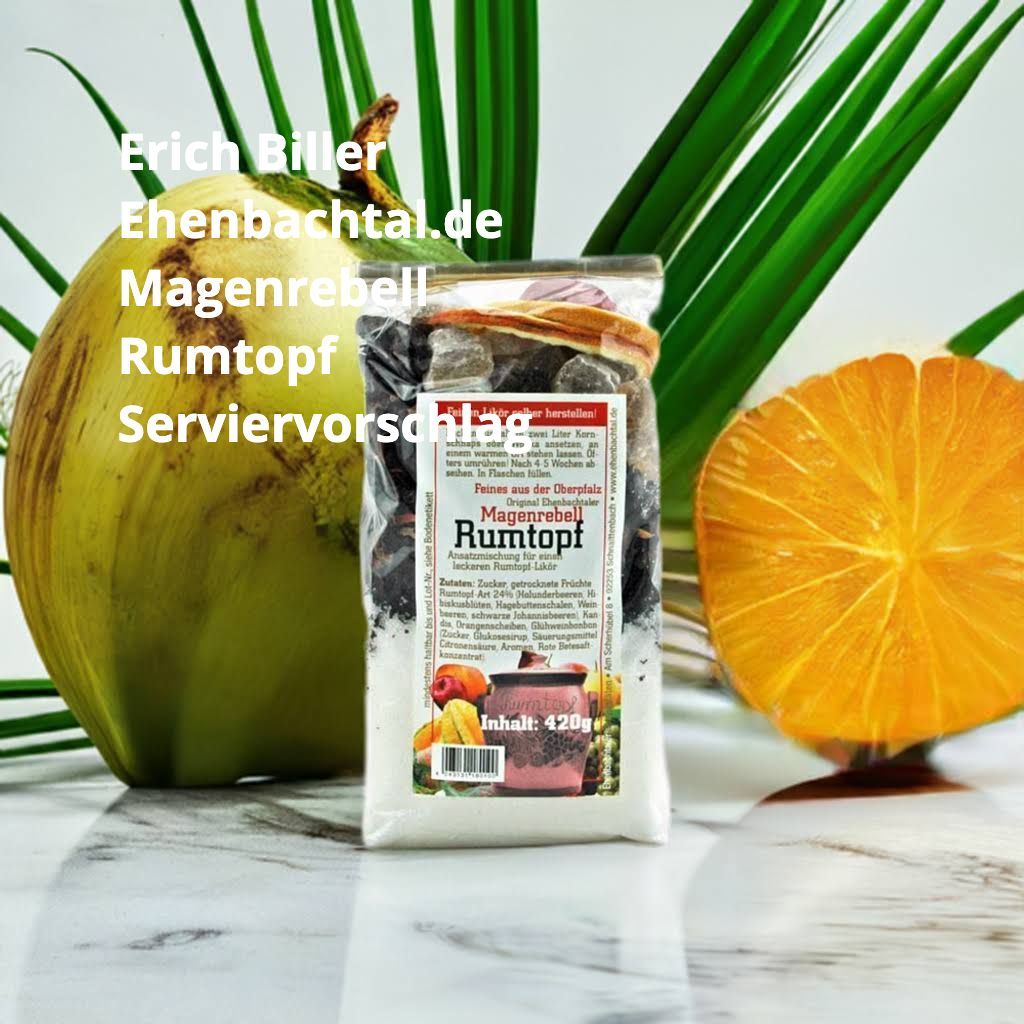 Original Verpackung Erich Biller Magenrebell Rumtopf