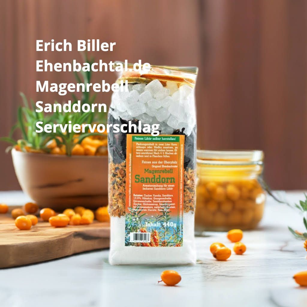 Original Verpackung Erich Biller Magenrebell Sanddorn