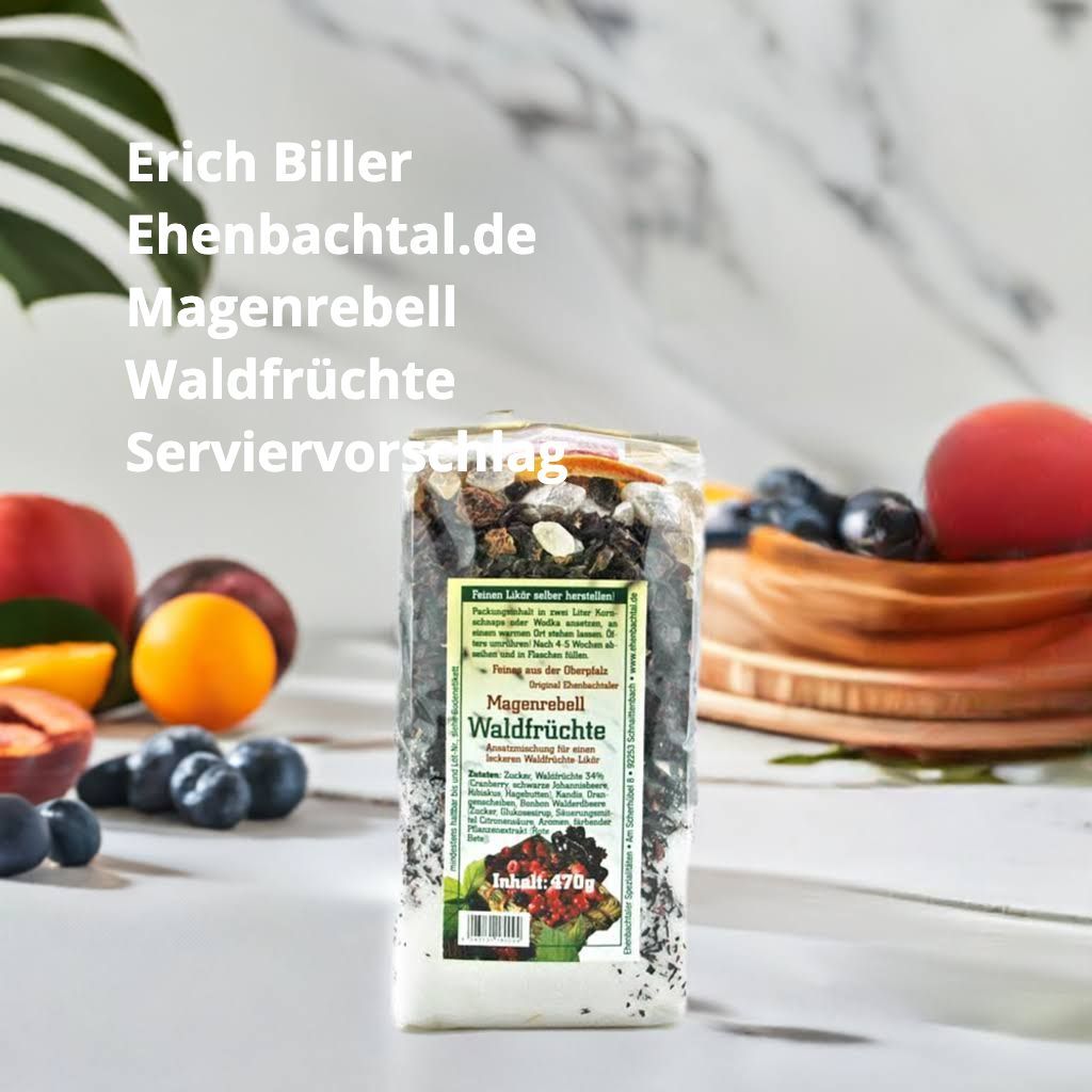 Original Verpackung Erich Biller Magenrebell Waldfrüchte