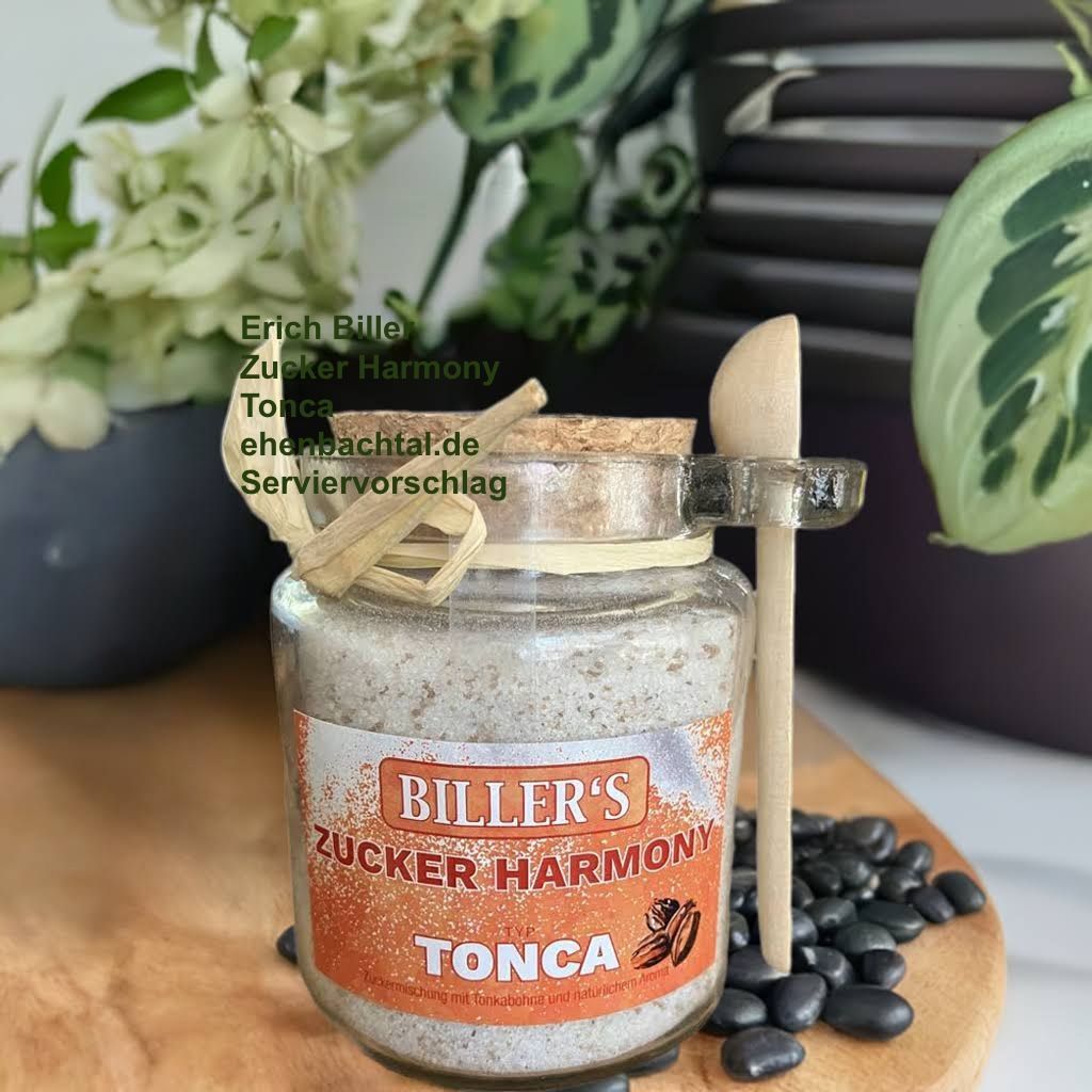 Erich Biller Zucker Harmony Tonca 220g Glas