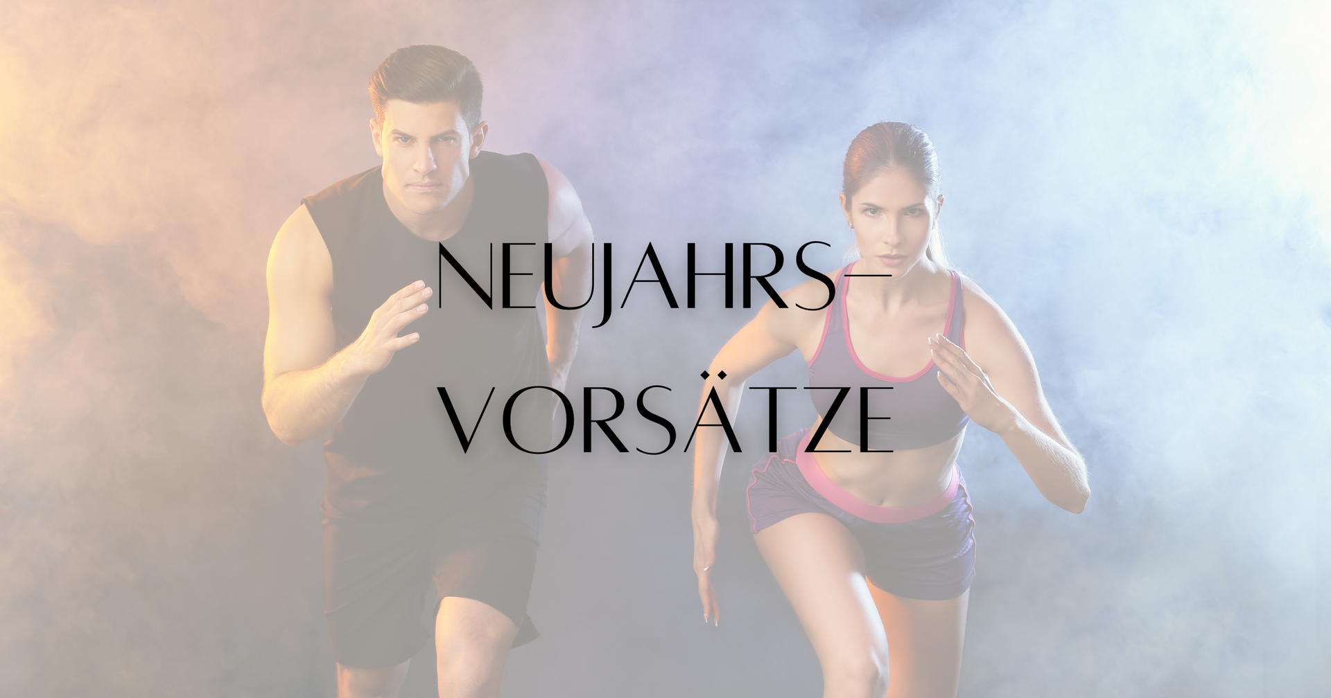 Mann und Frau Sport Neujahrsvorsätze fit werden Motivation