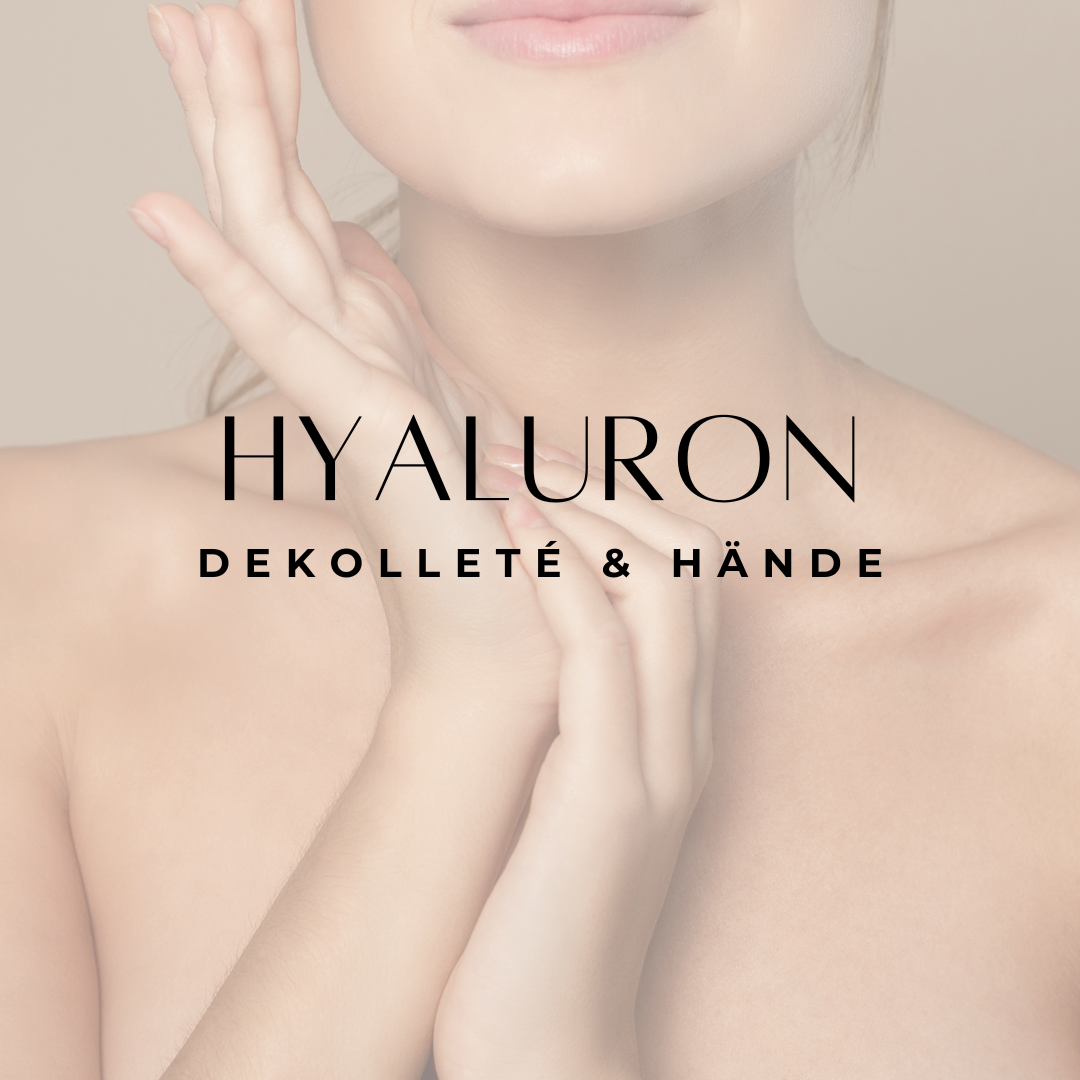 Auch Falten im Bereich des Dekolleté sowie erschlaffte Haut an Hals und Händen können behandelt werden bei Dr. Stolz-Fink in Kastellaun mit Hyaluronsäure-Rejuvenation.