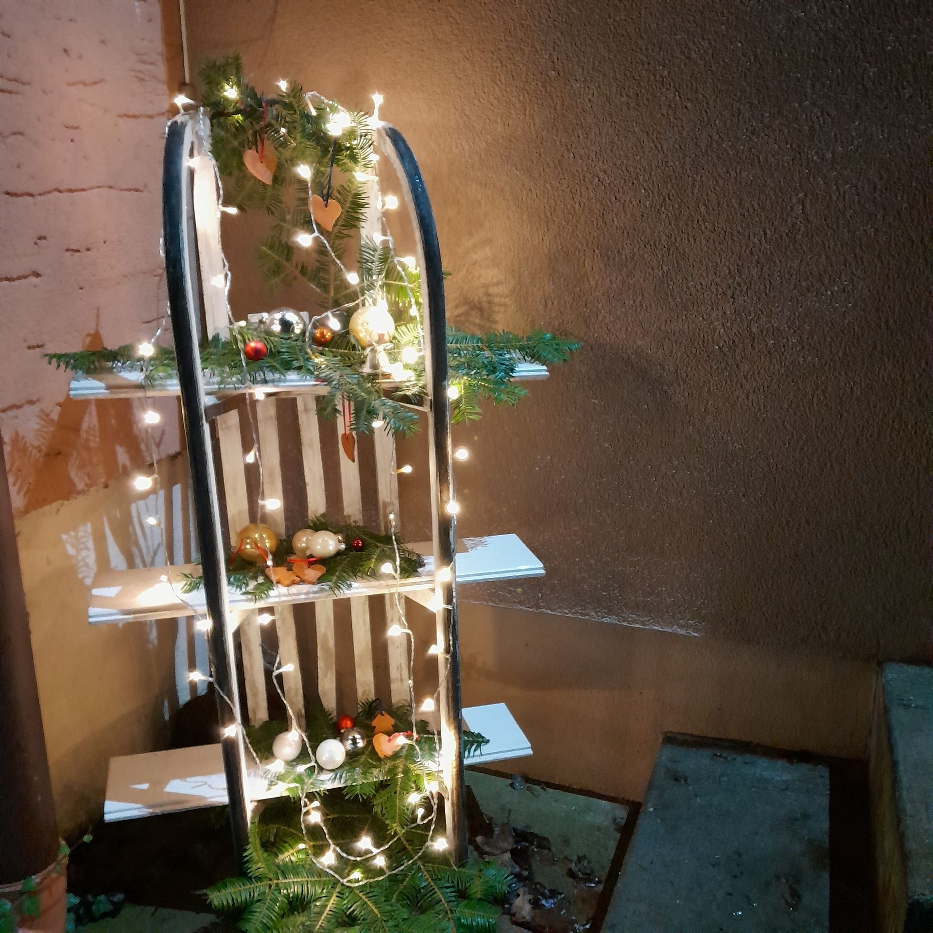 Winterdeko Schlitten