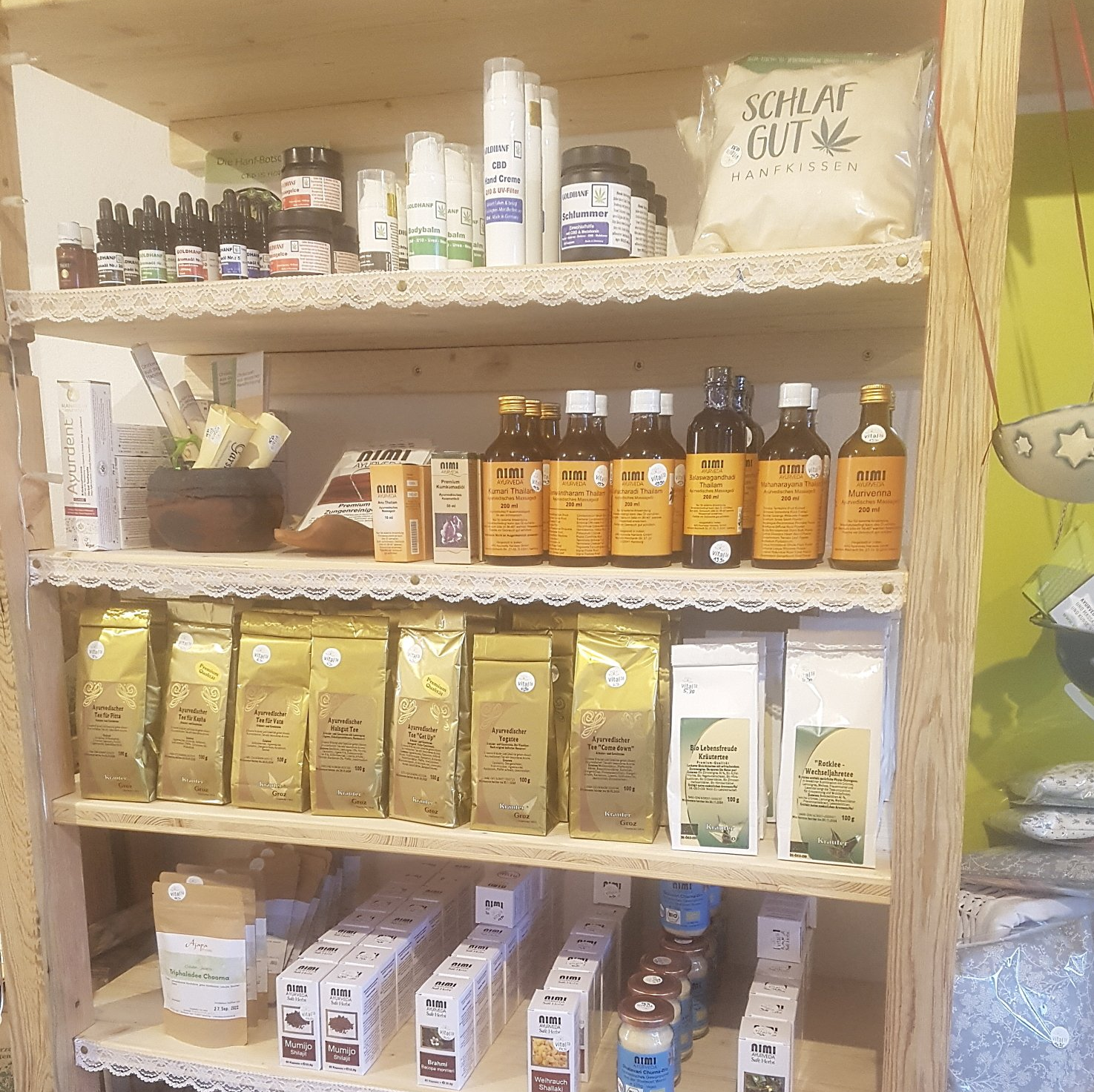 Ayurveda Regal im Vitalshop