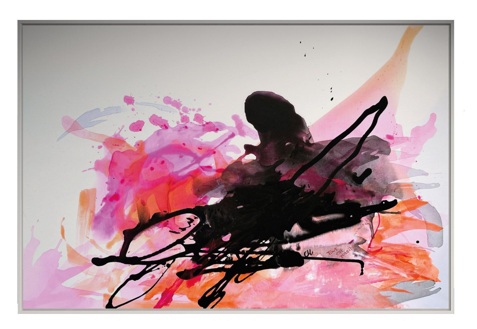 Abstrakes Acrylbild /Mix-Media Bonheur von Christine Marquardt