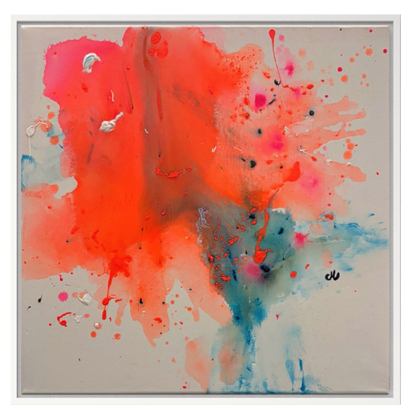 Abstrakes Acrylbild /Mix-Media Hopeful von Christine Marquardt