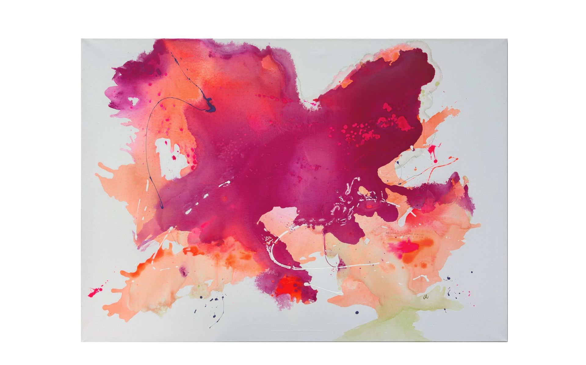 Abstrakes Acrylbild /Mix-Media A little star von Christine Marquardt