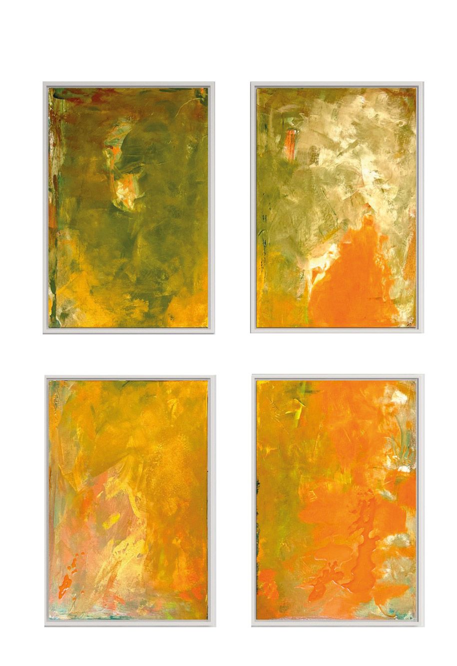 Abstrakes Acrylbild /Mix-Media Inside von Christine Marquardt