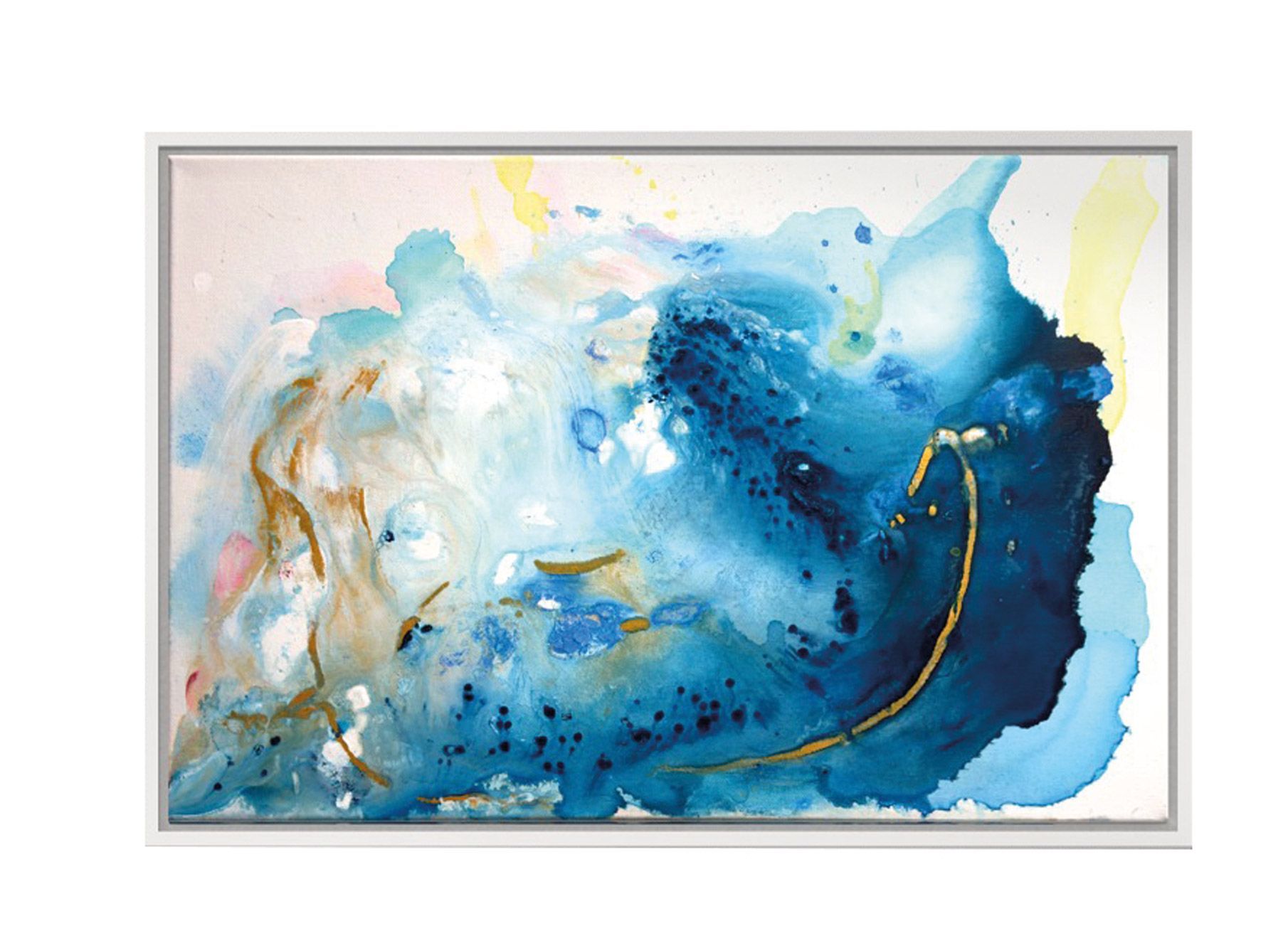 Abstrakes Acrylbild /Mix-Media
Into the blue von Christine Marquardt