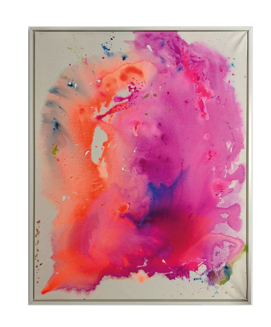 Abstrakes Acrylbild /Mix-Media Magic whereever you go von Christine Marquardt