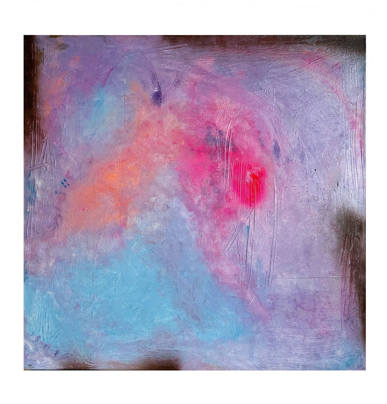 Abstrakes Acrylbild /Mix-Media my journey von Christine Marquardt