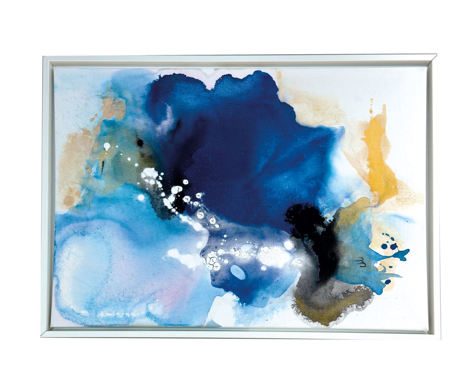 Abstrakes Acrylbild /Mix-Media Over the ocean von Christine Marquardt