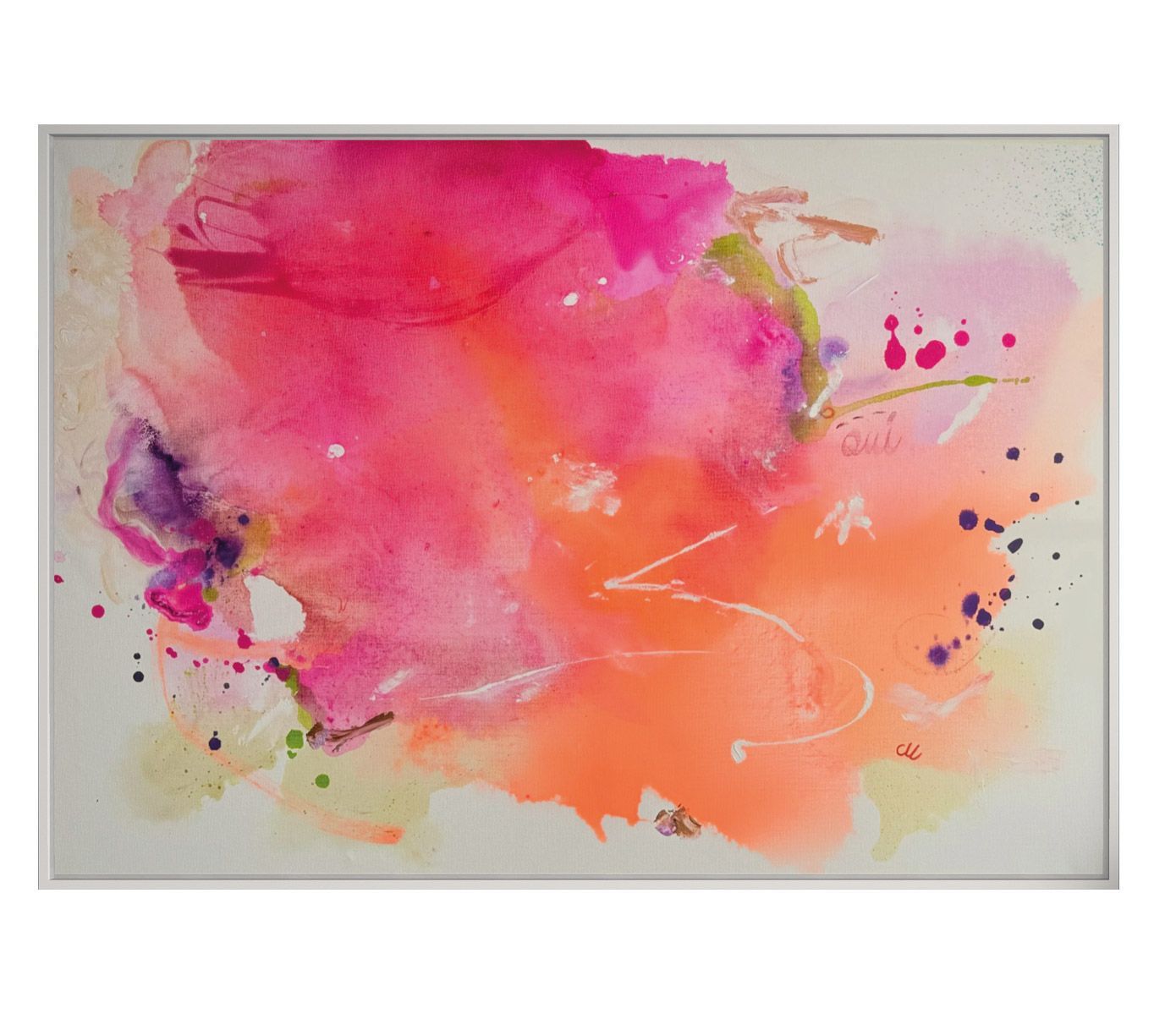 Abstrakes Acrylbild /Mix-Media Positiv vibes von Christine Marquardt