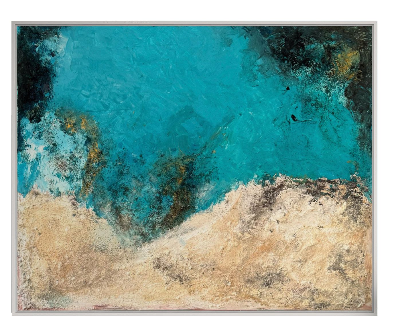 Abstrakes Acrylbild /Mix-Media
water addicted von Christine Marquardt