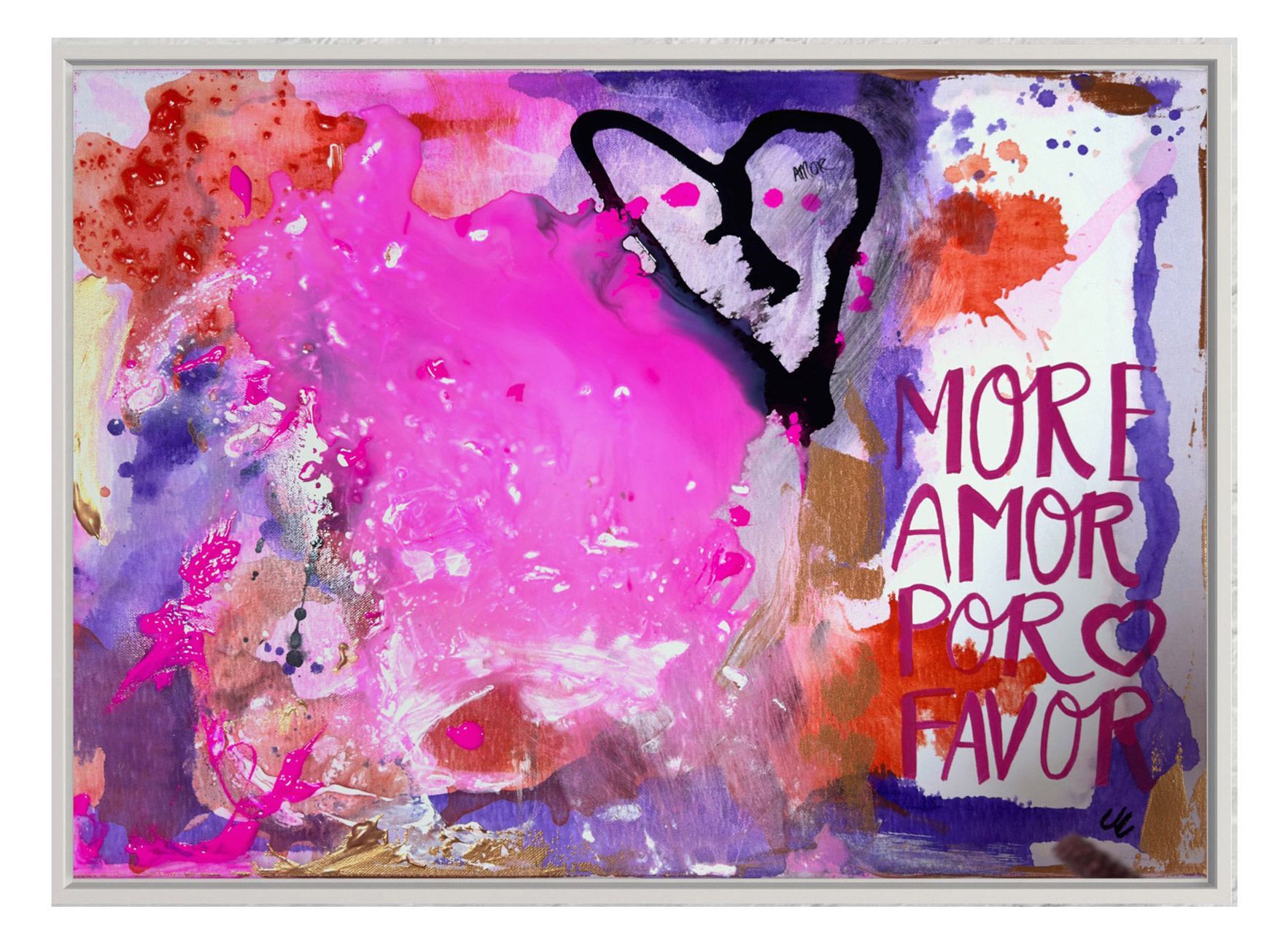 Abstrakes Acrylbild /Mix-Media Amor von Christine Marquardt