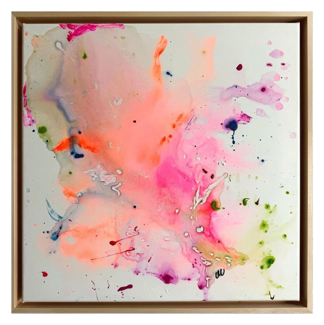 Abstrakes Acrylbild /Mix-Media Happy life von Christine Marquardt