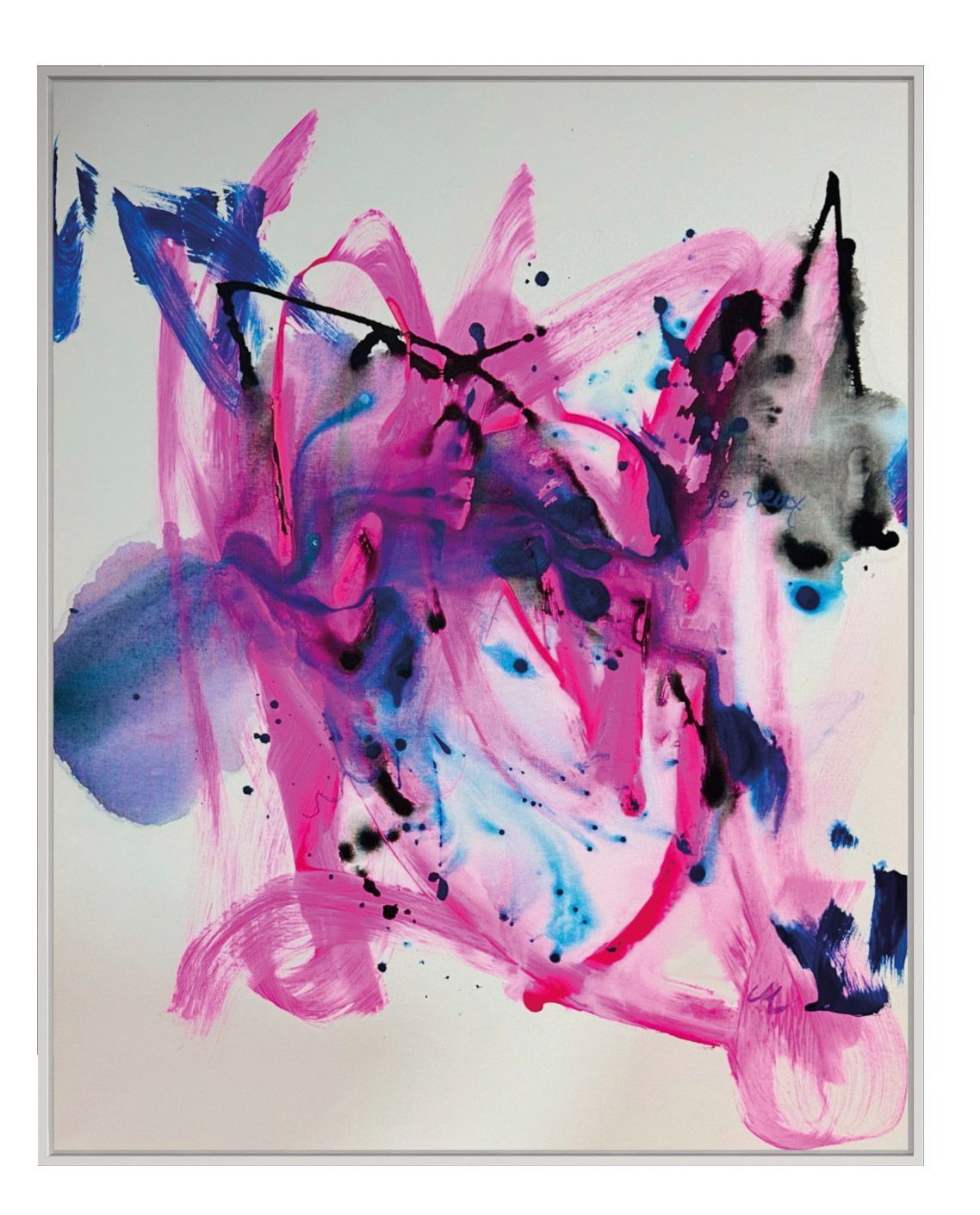 Abstrakes Acrylbild /Mix-Media Je veux von Christine Marquardt