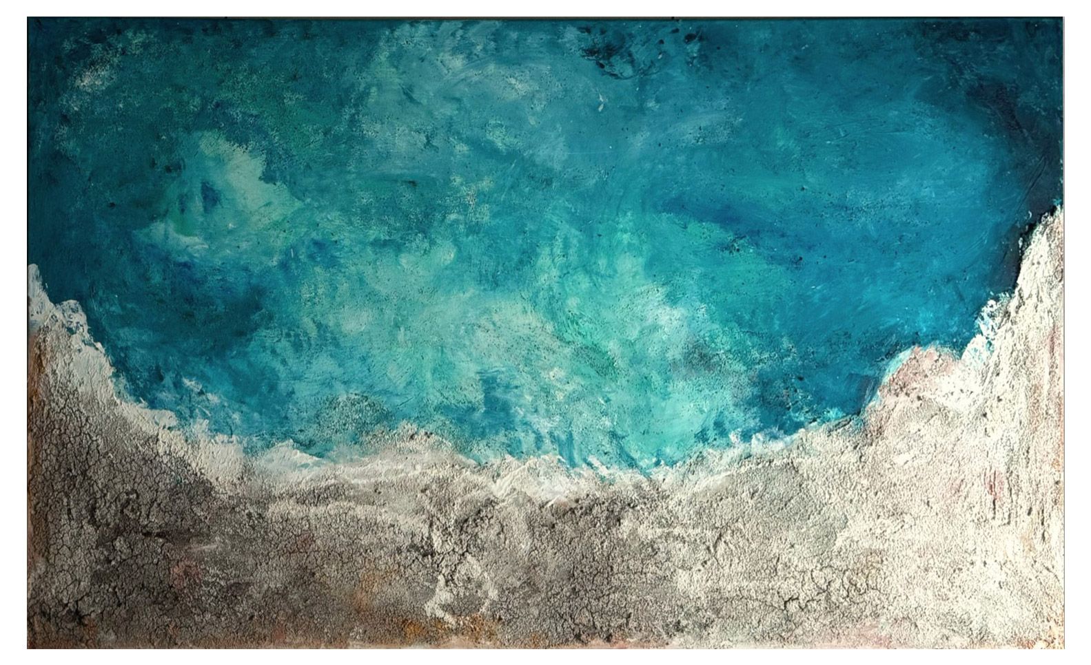 Abstrakes Acrylbild /Mix-Media
La mer m'appelle von Christine Marquardt