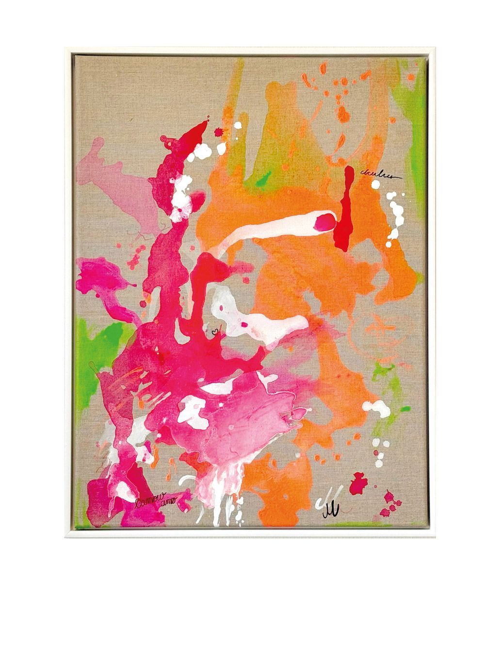 Abstrakes Acrylbild L'amour amer von Christine Marquardt