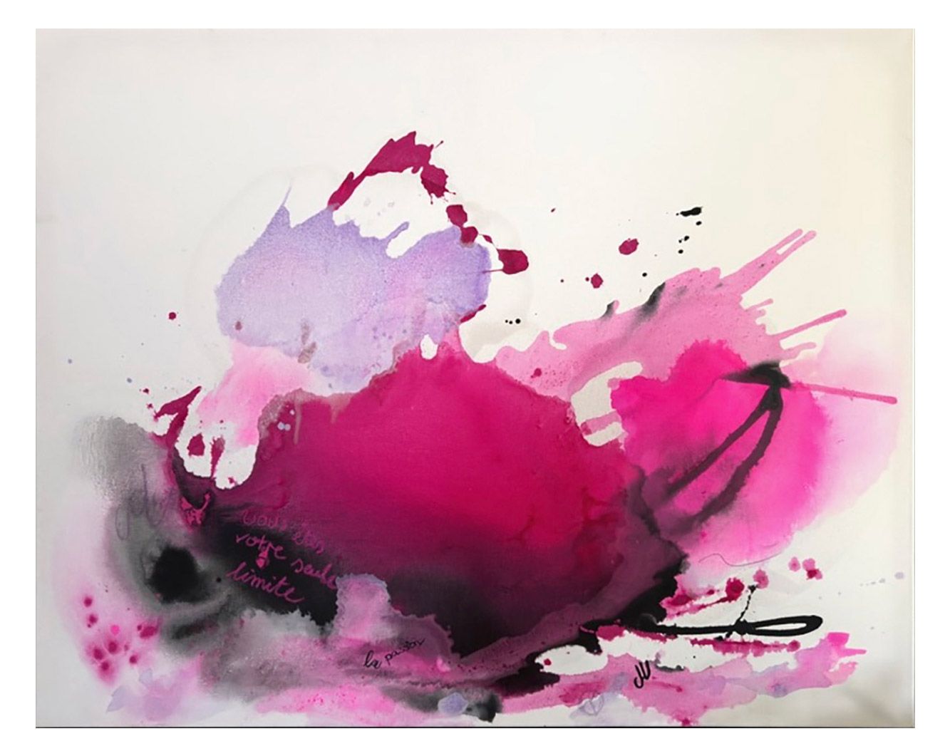 Abstrakes Acrylbild /Mix-Media La passion von Christine Marquardt