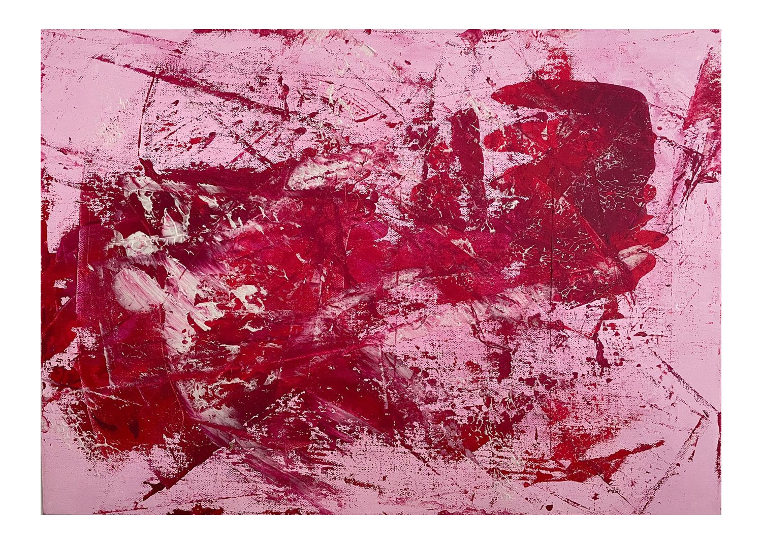 Abstrakes Acrylbild /Mix-Media
Pink Splash von Christine Marquardt